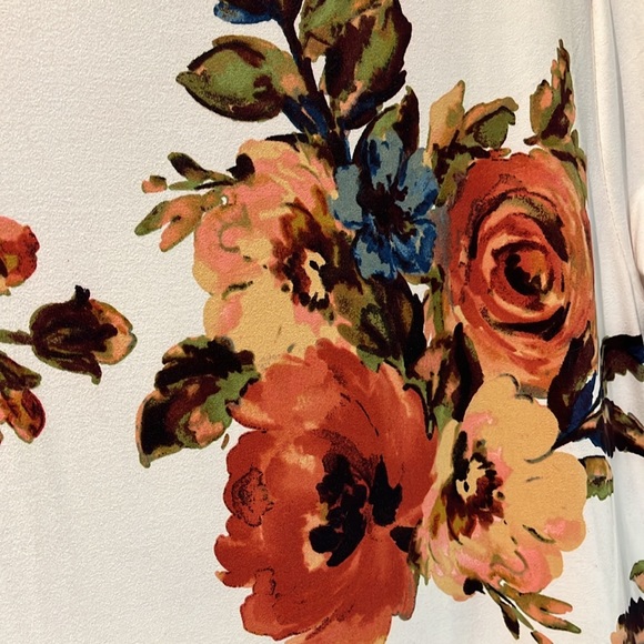 NWOT Bestto Long Sleeve Autumn Floral Dress with Pockets - Picture 3 of 6